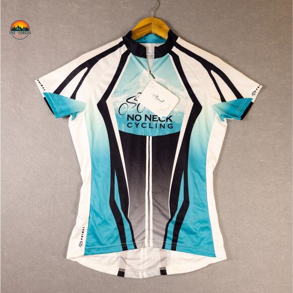 NWT Primal No Neck Cycling Jersey Multicolor Schematic Pockets Women's Large - Picture 1 of 13